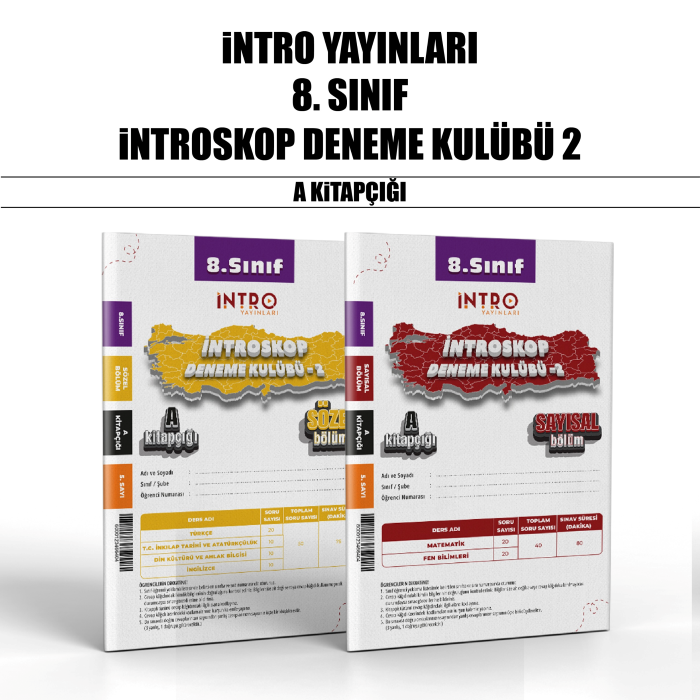 İNTRO 08.SINIF İNTROSKOP DENEME KLB 2-A -25-26